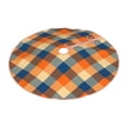 thumbnail image 2 of KLL Christmas Tree Skirt,Party Decorations Farmhouse for Christmas Decorations Holiday Party 48" -Warm Orange Plaid, 2 of 6