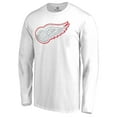 thumbnail image 2 of Men's White Detroit Red Wings White Out Long Sleeve T-Shirt, 2 of 3