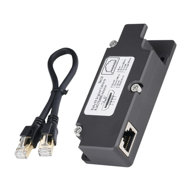 Divisor Ethernet,Accesorios de cable Ethernet a adaptador,Cable Con Conectores Adaptador Ethernet,Accesorio T568B Pinout 10 100 1000 Mb/s,Adaptador de cable para conectar alta
