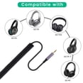 thumbnail image 2 of Cable de audio en espiral Weishan Compatible con Bose QC45 negro, 2 of 7