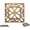 Gold With Black, variant on Comfify Cast Iron Trivet, 6.5" Square Decorative Hot Pot Holder with Rubber Feet