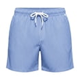 thumbnail image 5 of Mens Swim Trunks 2026 Summer Casual Strip Printed Loose Fit Elastic Waist Beach Shorts with Pockets Swim Shorts, 5 of 5