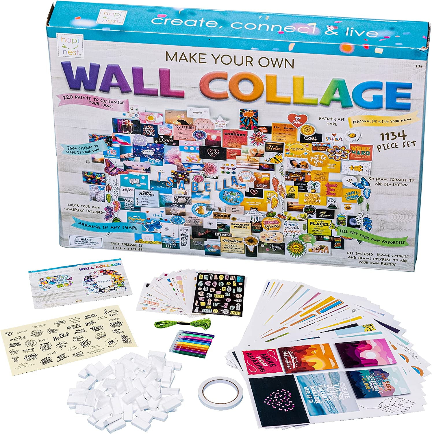  Wall Collage Kit for Teen & Tween Girls - Arts Craft Gift Ideas  for Age 11, 12 ,13, 14, 15, 16 Year Old Girl - Trendy Birthday Gifts and  Stuff for