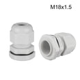 thumbnail image 2 of Unique Bargains M18 Cable Gland Waterproof Plastic Joint Adjustable Locknut White for 5mm-10mm Dia Cable Wire 2Pcs, 2 of 3