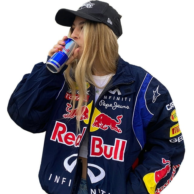 Red Bull Retro Racing Jackets, Printed Bomber Jackets, F1 Street Jackets -GTV