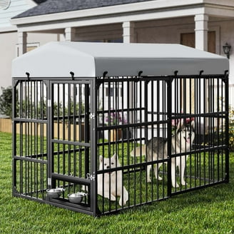 Tarter Elite Dog Kennel Roof Lucky Dog Large (41- 65-lb) Wire Dog