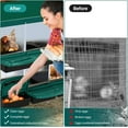 thumbnail image 3 of Lumiparty Metal Chicken Nesting Box, 8 Compartments Chicken Egg Laying Box, Chicken Coop Nesting Box, Cleanable Pull Out Hen Roosting Boxes with Roll Up Design Lid, Green, 3 of 7