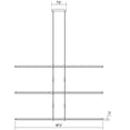 thumbnail image 2 of Sonneman 2805.03 Tik-Tak 47-1/2" Wide Led Five Tier Linear Chandelier - White, 2 of 2