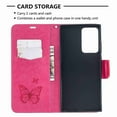 thumbnail image 4 of Dteck Case For Samsung Galaxy Note 20 Ultra Premium PU Leather Flip Wallet Case Embossed Full Body Protection Flip Stand Card Holder Magnetic Cover , red, 4 of 6
