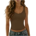 thumbnail image 2 of MYAOYI Women's Tank Tops Double Lined Crop Sleeveless Going Out Camisole Summer Fashion Basic Soft Spring Clothes, 2 of 6