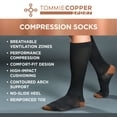 thumbnail image 4 of Tommie Copper Compression Socks 2 Pack, Large/Extra Large, Black, Adult, Unisex Sizing, 4 of 7