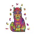 thumbnail image 1 of Puzzle Wooden Puzzle Toys with Different Animals and Christmas Images Shapes Puzzle Pieces Brain Training 200 Cards Gre heqiyong toy, 1 of 2