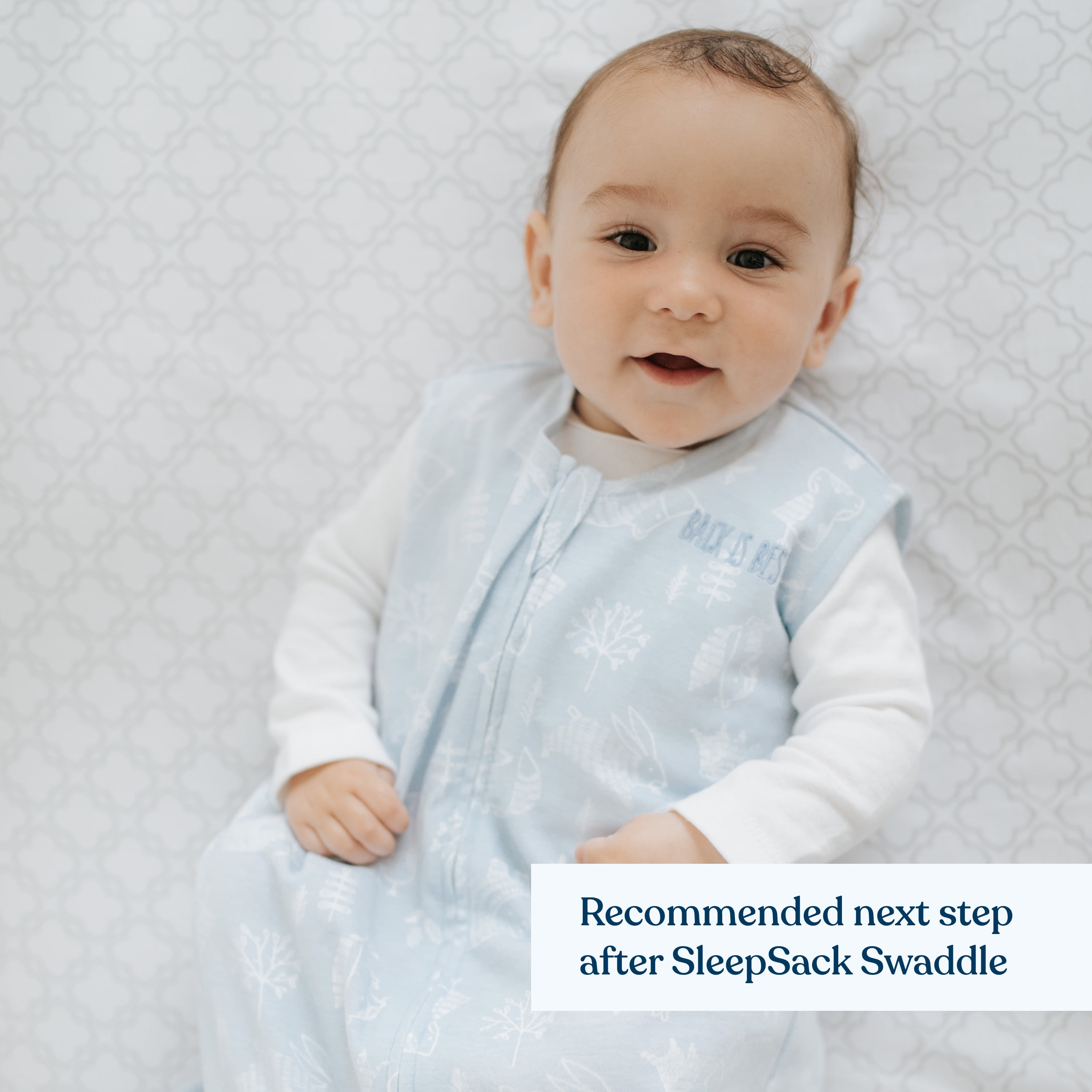 Halo® Sleepsack® Wearable Blanket, 100% Cotton, Blue Woodland, Infant Boys, Small, 0-6 Months