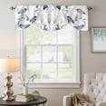 thumbnail image 6 of Watercolor Animals Tie Up Valances Curtain, Adjustable Kitchen Herons Reeds Hand Drawn Illustration Valances for Windows Decor, Rod Pocket Short Curtains Set for Bedroom/Bathroom, 60"x18", 6 of 9