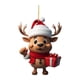 thumbnail image 2 of Decorative Reindeer Family Pendant Deer Family Ornament Christmas Tree / Car, 2 of 3
