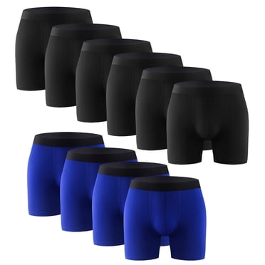 B&Q 4-Pack Performance Men's Boxer Briefs – Polyester Elastane Jersey – Tagless – S To 2XL