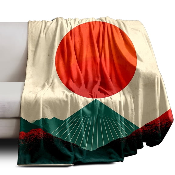 Throw Blanket Soft Plush Fleece Blanket 30In × 39In Home Decor Cozy Camping Blanket for Gift Bedding Essentials
