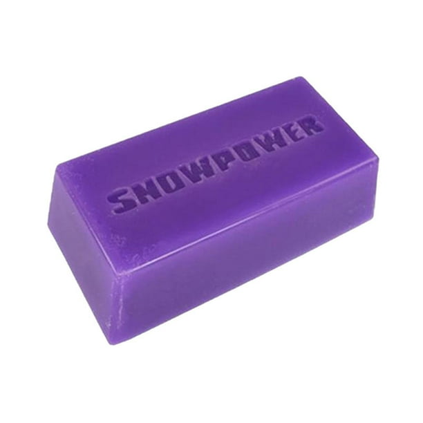 Accesorios de cera para snowboard Cera rotativa ligera para snowboard Cera para esquí portátil Púrpura