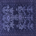 thumbnail image 1 of Ahgly Company Indoor Square Persian Blue Traditional Area Rugs, 8' Square, 1 of 4
