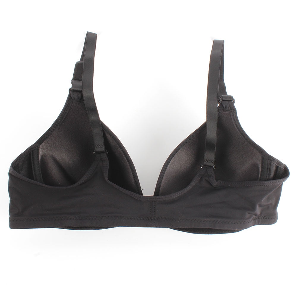 Women/'s Cotton Push Up Soft Bra Front Closure Smooth Wireless Cup B Underwear UK