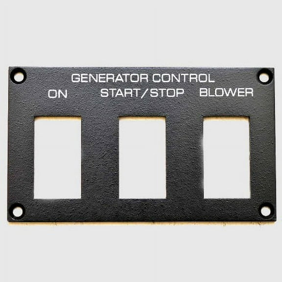 Tiara Boat Blank Generator Panel 3257780 | 4 3/4 x 2 3/4 Inch Black