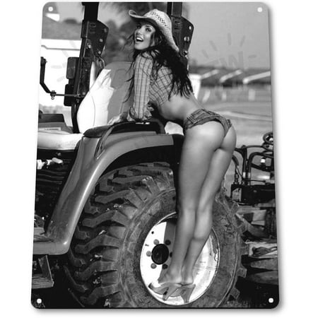 Farm Tractor Sign - TIN SIGN