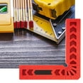 thumbnail image 4 of Localizador auxiliar de herramientas para trabajar la madera, 4 piezas de regla de ángulo recto tipo L de plástico, diseño fácil de usar, 4 of 6