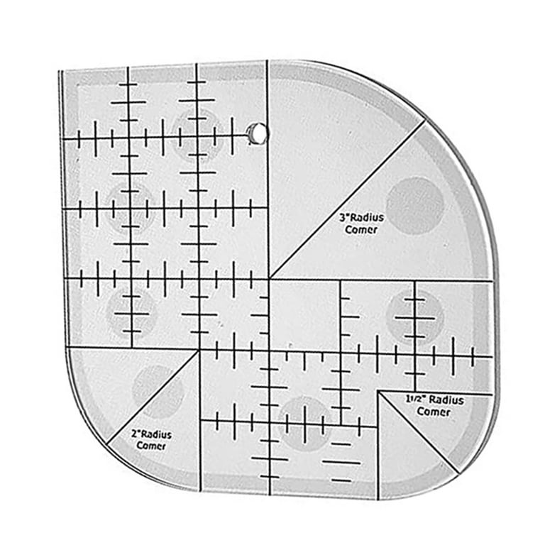 Sewing Template Accurate Scale Clear Line Irregular Shape DIY Sewing Curved  Corner Cutter Quilt Ruler for Sewing Shop 