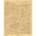 thumbnail image 2 of USGS 12x14 White Modern Wood Framed Museum Art Print Titled - Nantahala North Carolina Tennessee Quad - USGS, 2 of 4