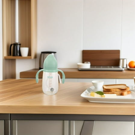 GAXIRE Baby Feeding Kit with Green Bottles, Drop Resistant, and , Ideal for Back to School