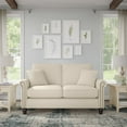 thumbnail image 2 of Coventry 61W Small Living Room Loveseat in Cream Herringbone Fabric, 2 of 10