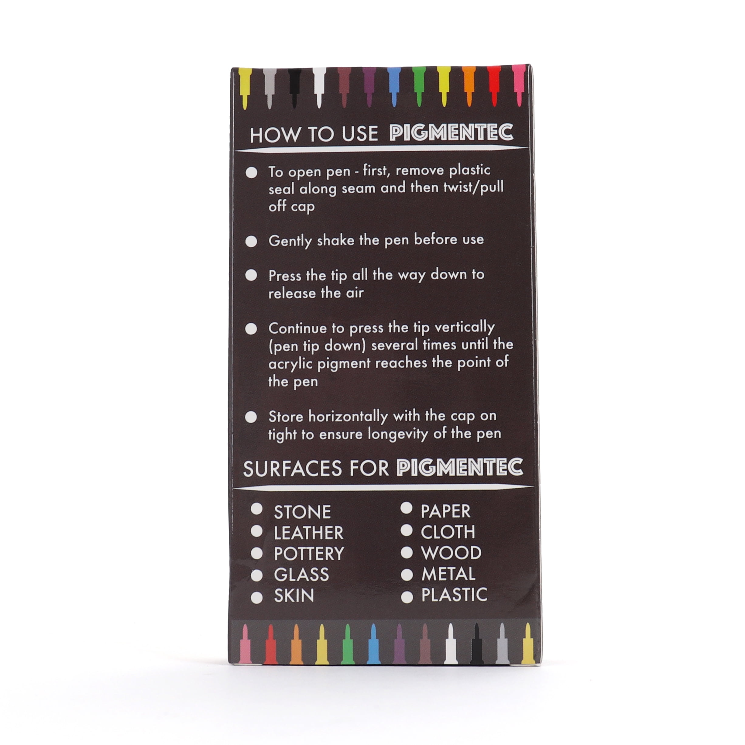 Milltown Merchants - Fine Tip Acrylic Markers - Set of 12 - Quick Dry Waterproof Paint Supplies - 4-Pack