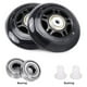 thumbnail image 2 of Paquete de 8 Ruedas para Patines en Línea para Interiores / Exteriores Ruedas de Repuesto con Rodamientos 70 mm, Negro, 2 of 5
