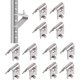 thumbnail image 1 of 10Pcs Freezer Shelf Clip Stainless Steel Fridge Shelf Support Commercial Refrigerator Shelf Clips, 1 of 5