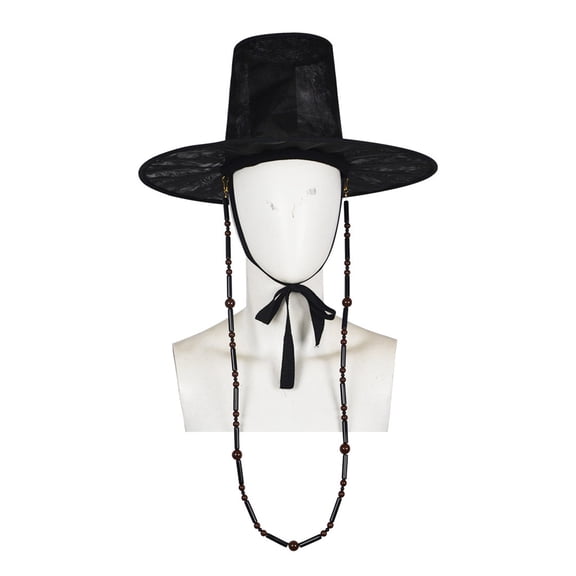 Stylish Unisex Black Bucket Hat Polyester Fabric Comfortable Cosplay Hat Suitable For Adults And Kids
