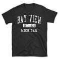 thumbnail image 1 of Bay View Michigan Classic Established Men's Cotton T-Shirt, 1 of 1