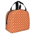 thumbnail image 2 of Easygdp Orange And White Polka Dot Bolsa Térmica Premium - Tela Oxford Impermeable, Gran Capacidad, Bolsillo Frontal, Unisex para Trabajo, Escuela, Actividades al Aire Libre y Picnics, 2 of 8