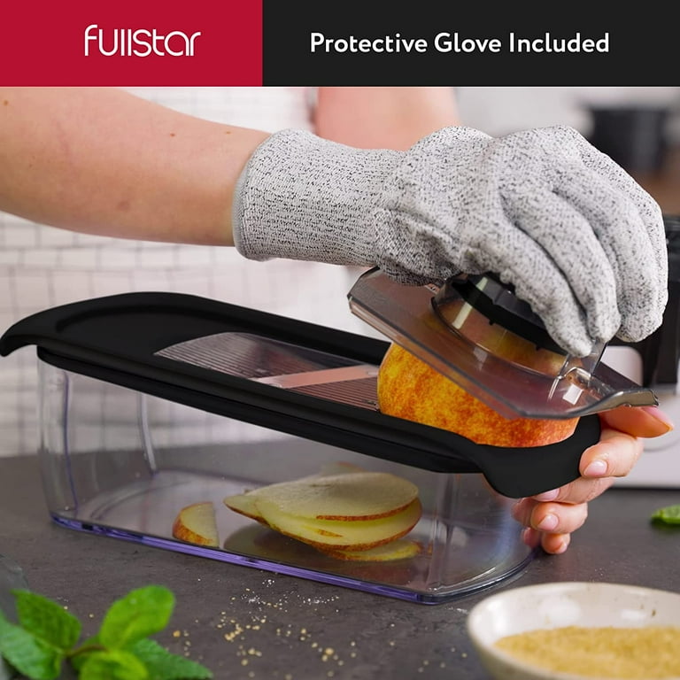 Fullstar 6-in-1 Mandoline Slicer, Stainless Steel Cheese Fullstar 6-in-1 Mandoline Slicer, Stainless Steel Cheese