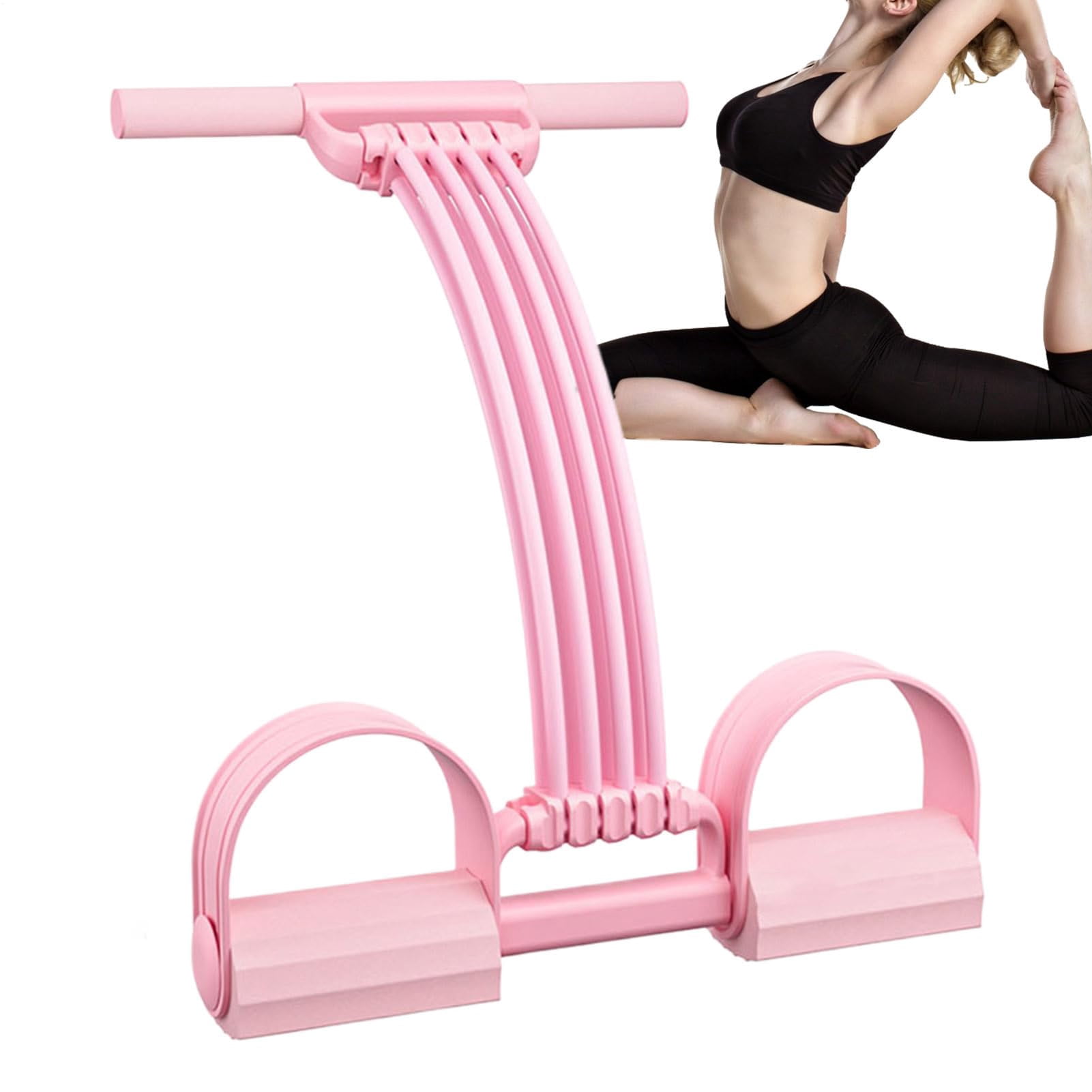 Pedal Resistance Bands with Handles, Elastic Pull Rope Fitness, Multifunction Yoga Resistance Band, Portable Home Gym Alternative