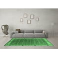 thumbnail image 3 of Ahgly Company Indoor Square Oriental Emerald Green Industrial Area Rugs, 5' Square, 3 of 4