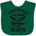 thumbnail image 3 of Inktastic Handpicked for Earth by My Yaya in Heaven with Angel Wings Boys or Girls Baby Bib, 3 of 4