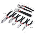 thumbnail image 2 of 7-Piece Utility Pliers and Wrench Set, Includes Slip Joint Pliers, Long Nose Pliers, Diagonal Pliers, Groove Joint Pliers, Linesman Pliers and Adjustable Wrench, 2 of 5