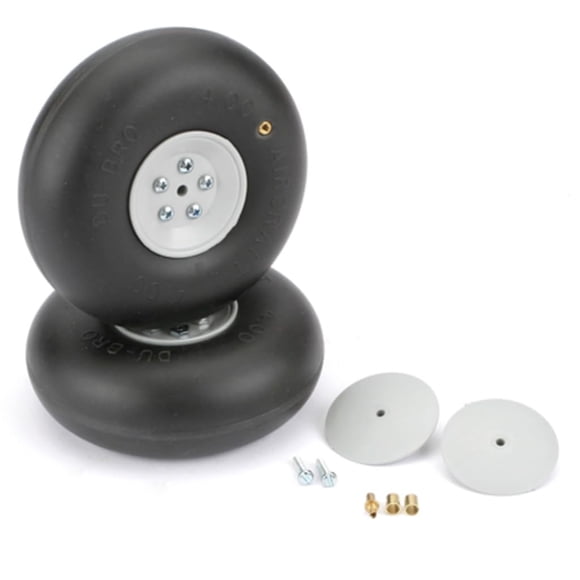 Du-Bro 400RV 4"" Diameter Big Wheel (2-Pack)