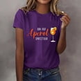 thumbnail image 2 of Levmjia Women's Funny Aperol Spritz Graphic T-Shirt Short Sleeve Crew Neck Casual Summer Top for Party Vacation, 2 of 3