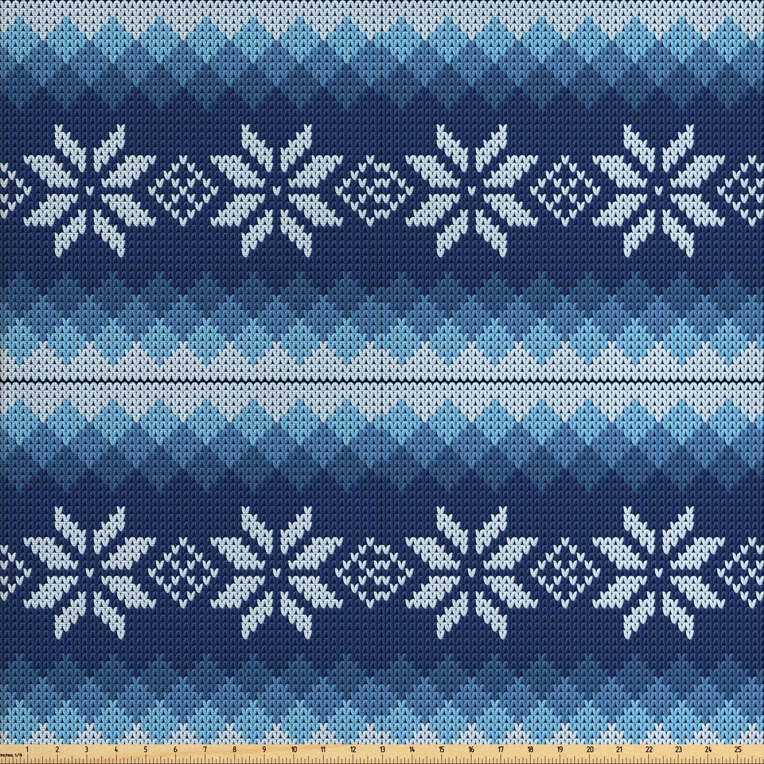 Winter Fabric by the Yard, Traditional Scandinavian Needlework Inspired