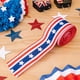 thumbnail image 5 of Rollos de Cinta de Satén del 4 de Julio de 6 CM Día de la Independencia Patriótica Cinta Roja Blanca y Azul Cinta de Bandera Americana para Fiesta del Día de los Caídos Decoración de Bricolaje, 5 m, 5 of 8