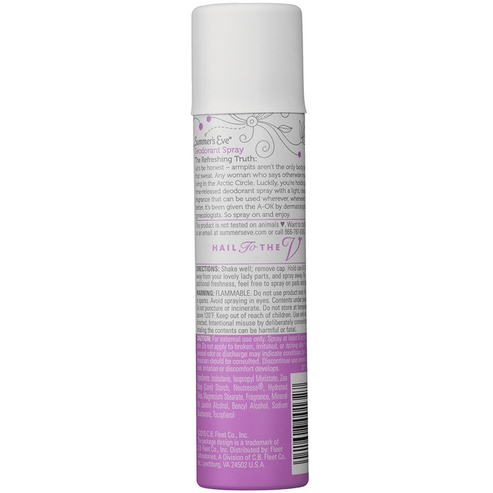 Summer's Eve Deodorant Spray, Island Splash, 2.0 Oz, 6 Pack 6 Pack