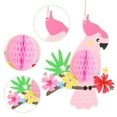 thumbnail image 6 of Deago 6 Pack Tropical Birds Honeycomb Paper Cutouts, Parrot Honeycomb, Hawaiian Summer Beach Luau Party Hanging Decorations for Tiki Bar Home Classroom Supplies, 6 of 7