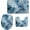 Blue Marble Print, variant on Purple Rose 3 Piece Bathroom Rug Set Bath Mat Set 2 Piece and Toilet Lid Cover and Tank Cover Set Mats Shower Mats for Bathroom Tub Toilet Machine Washable for Floor
