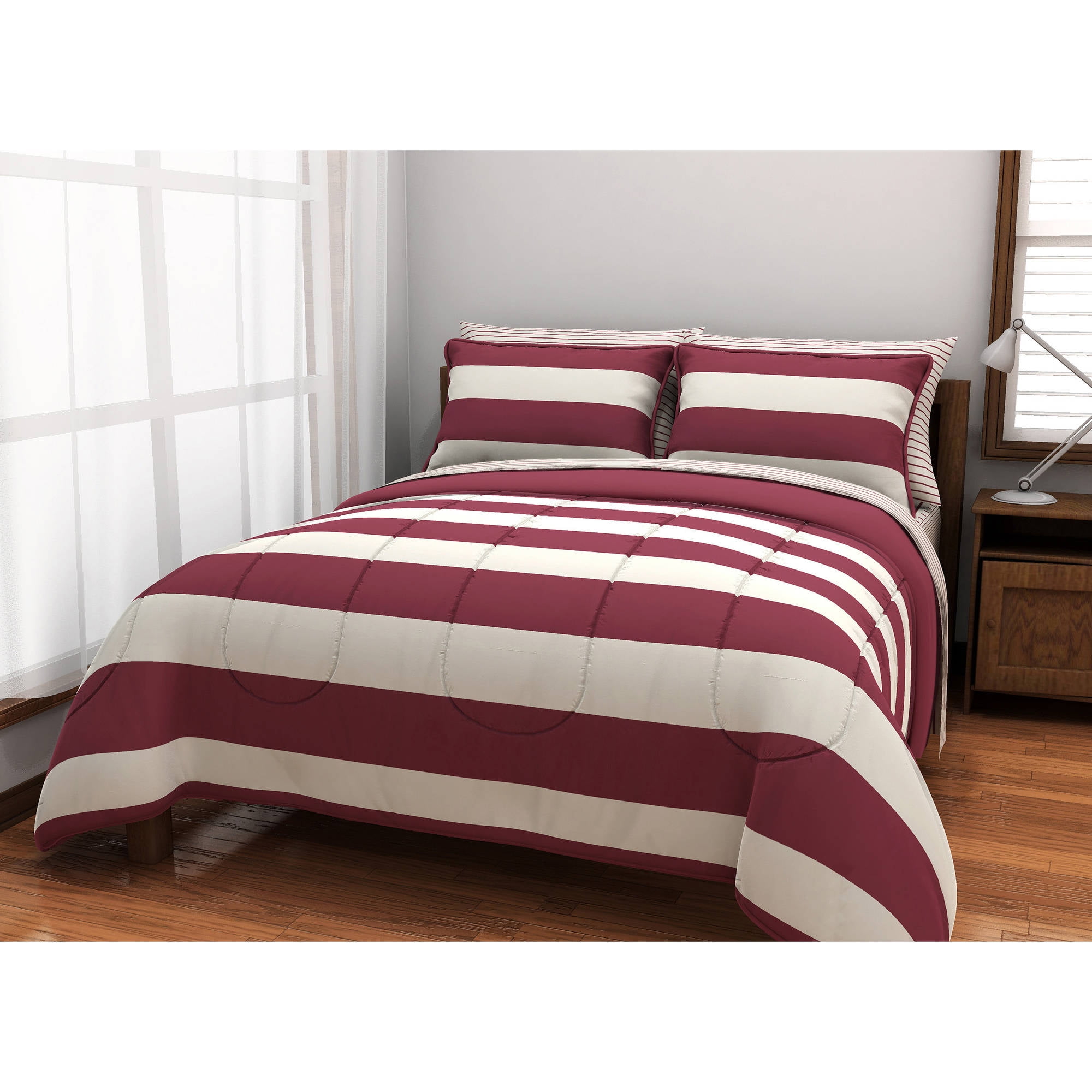 American Originals Rugby Stripe Bed in a Bag Bedding Set - Walmart.com